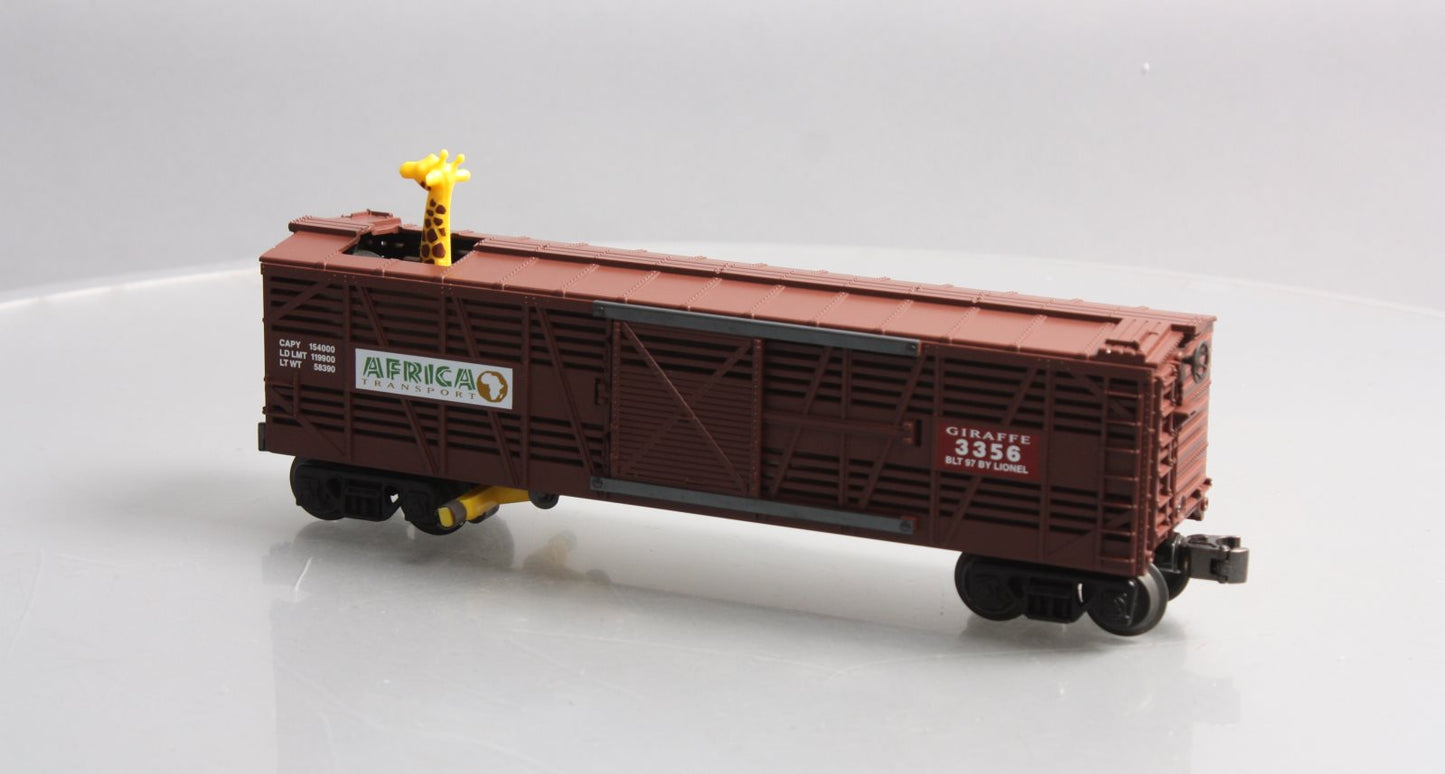 Lionel 6-19846 O Gauge Command Controlled Animated Giraffe Car LN/Box