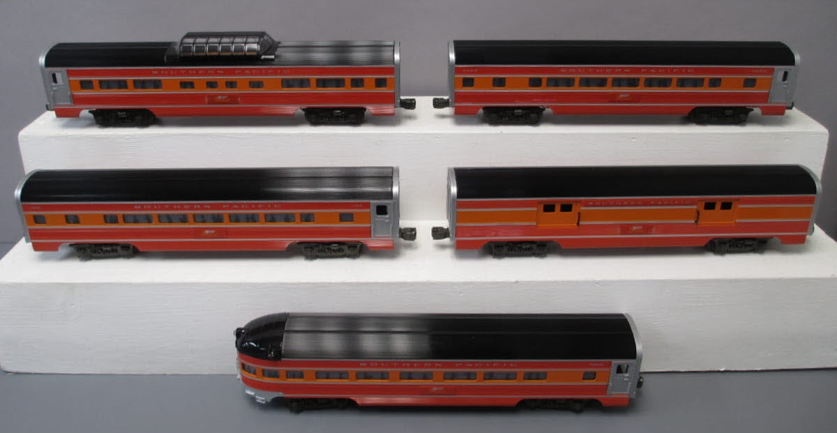 Williams 2612 O Gauge Southern Pacific Daylight Aluminum Passenger (Set of 5) LN/Box