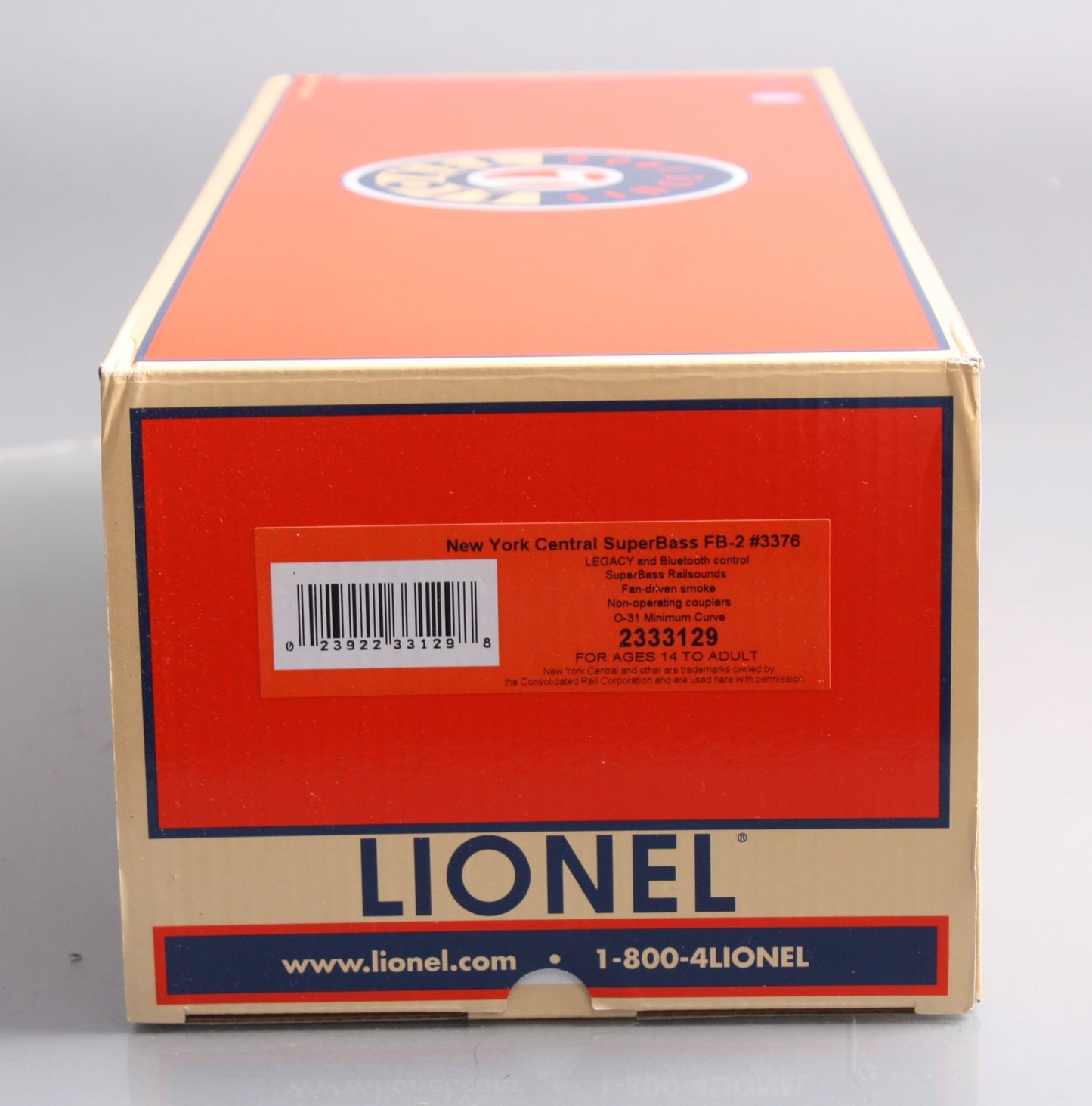 Lionel 2333129 O New York Central SuperBass FB-2 Diesel B Unit #3376 w LEGACY