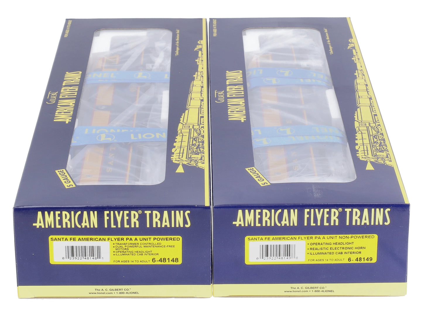 American Flyer 6-48147 S Scale Santa Fe PA A-A Diesel Locomotive Set MT/Box