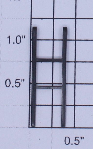 American Flyer PA8950 Black Metal Tank Car 2-Rung Ladder