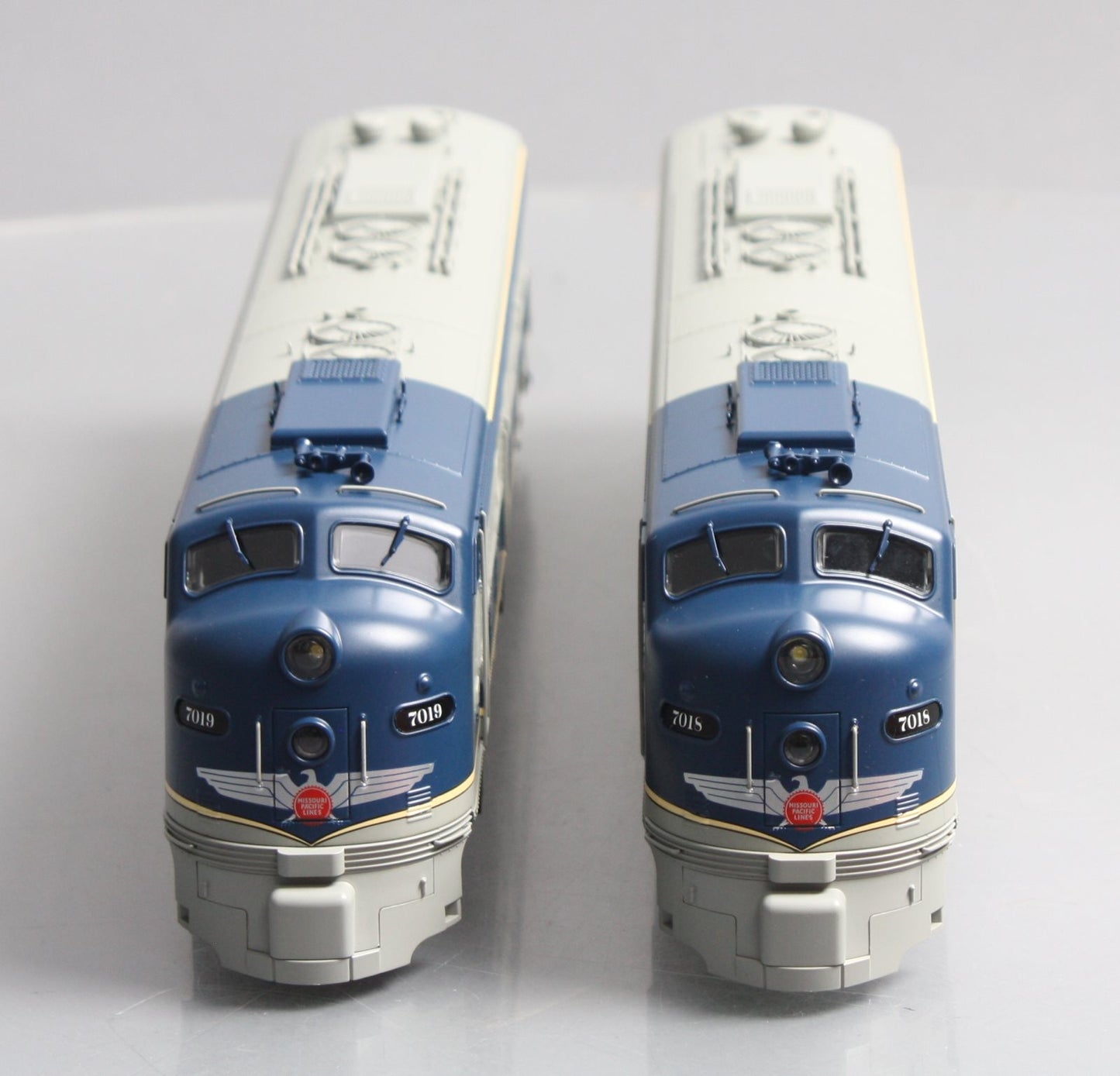 American Models S Scale Missouri Pacific Diesel Locomotive Set #7018 & #7019 LN/Box