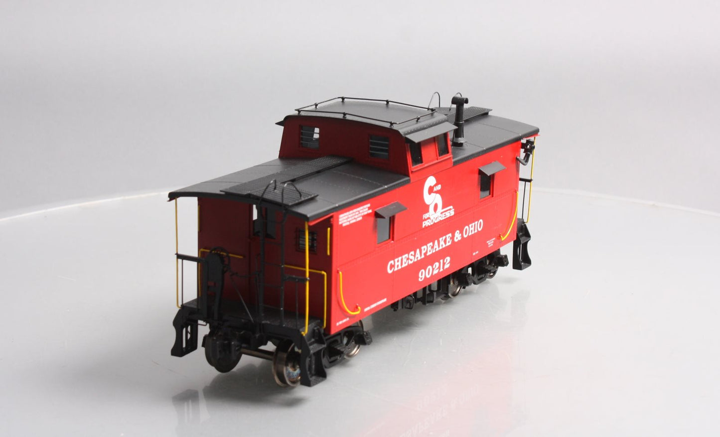 Accucraft AL93-056 1 Gauge Chesapeake & Ohio Steel Caboose in Red #90212