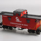 Accucraft AL93-056 1 Gauge Chesapeake & Ohio Steel Caboose in Red #90212