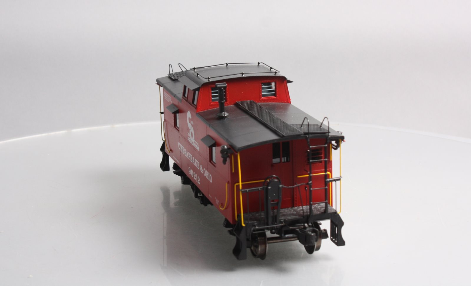 Accucraft AL93-056 1 Gauge Chesapeake & Ohio Steel Caboose in Red #90212