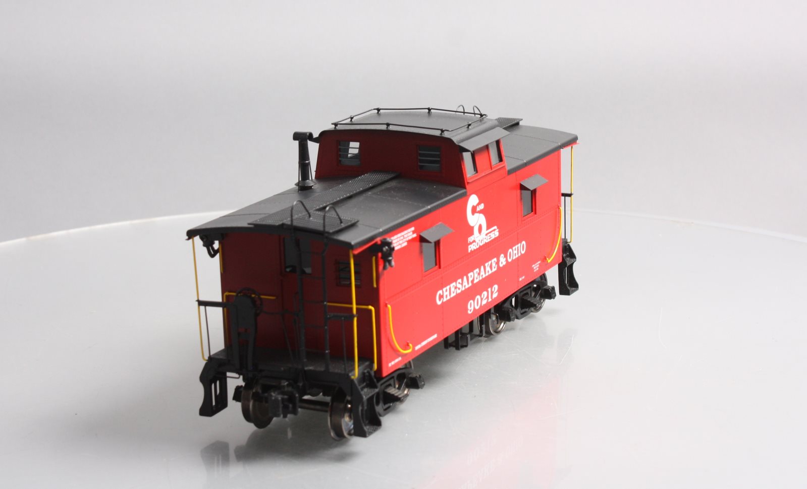 Accucraft AL93-056 1 Gauge Chesapeake & Ohio Steel Caboose in Red #90212