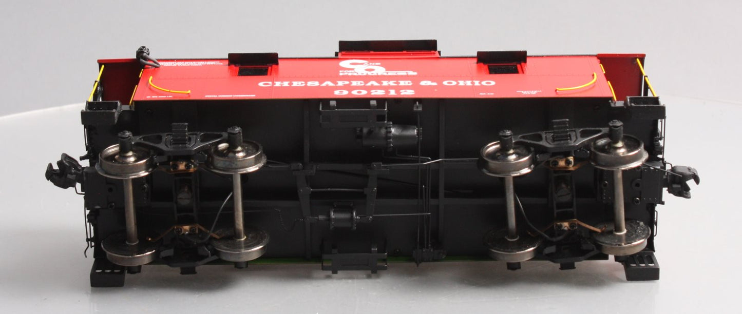 Accucraft AL93-056 1 Gauge Chesapeake & Ohio Steel Caboose in Red #90212