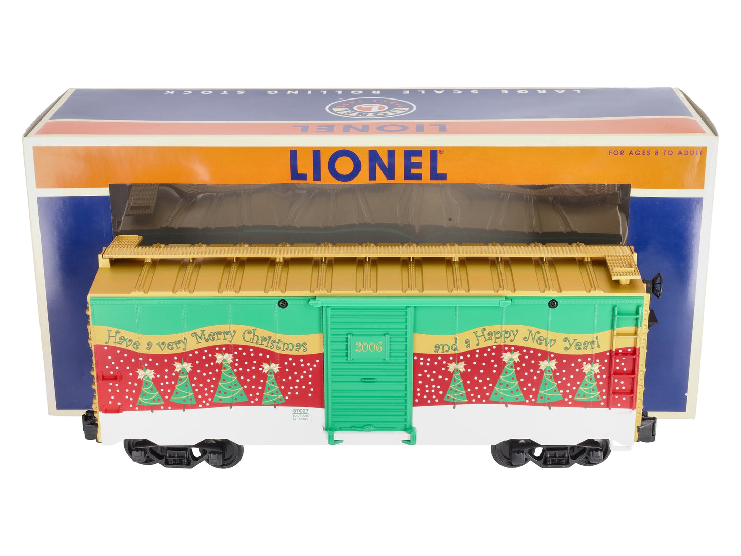 Lionel 8-87027 G Scale 2006 Christmas Boxcar