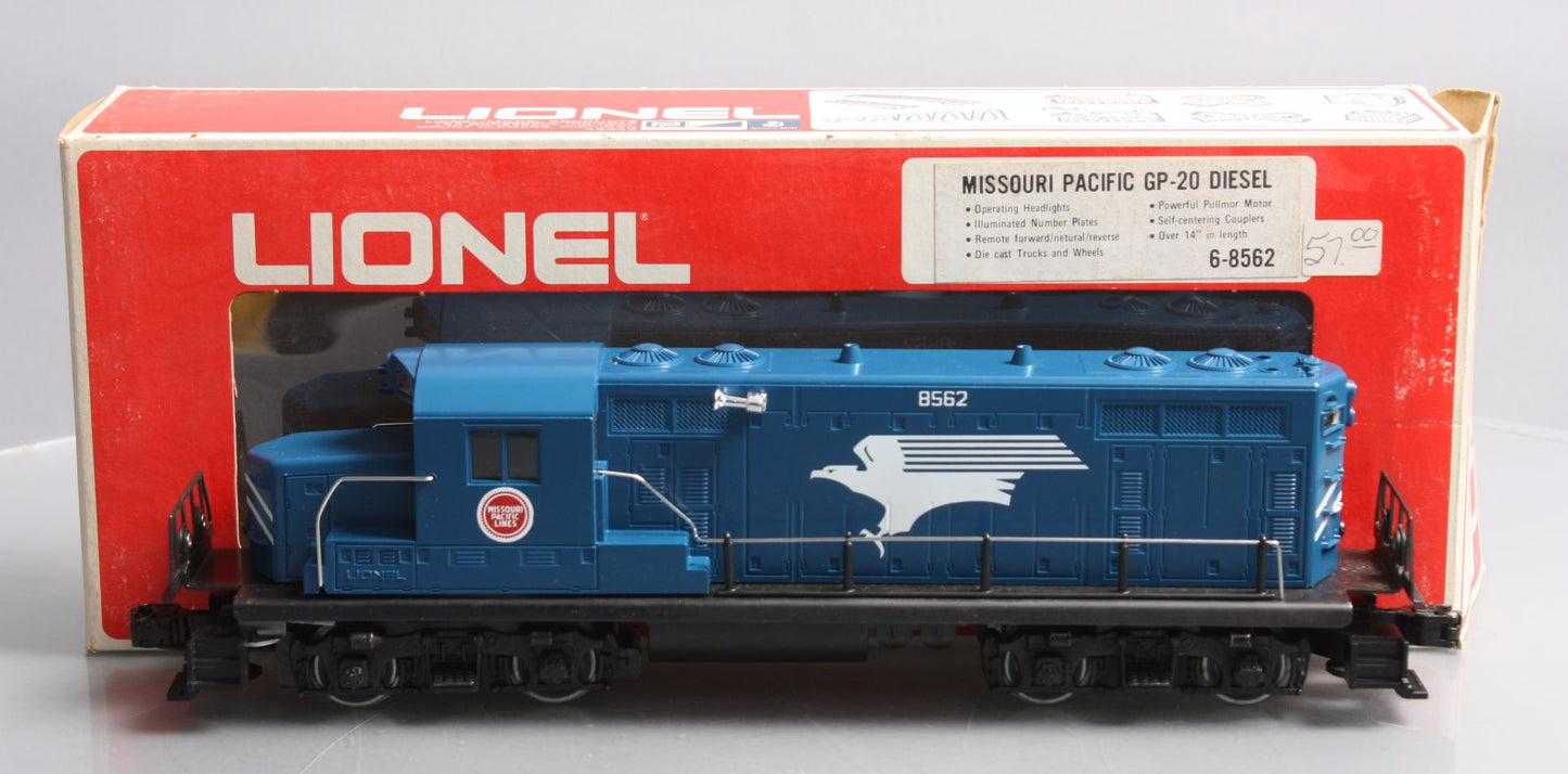 Lionel 6-8562 O Gauge Missouri Pacific GP-20 Diesel Locomotive EX/Box
