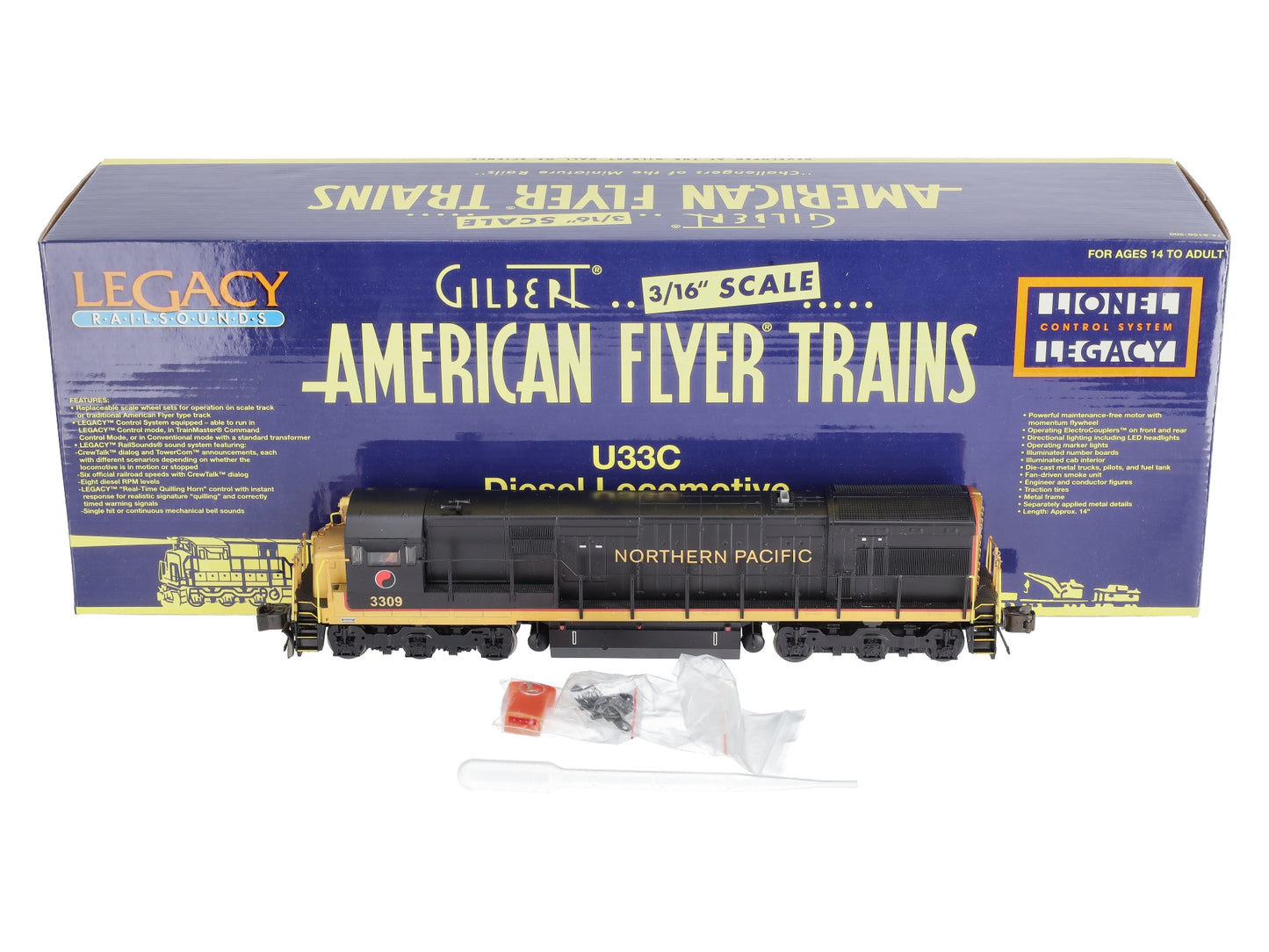 American Flyer 6-48161 S Scale Northern Pacific U33C Diesel #3309