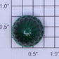 Lionel ZW-23 O Gauge Transparent Dark Green Jewel Lens Cap - Fits VW, ZW, LTC