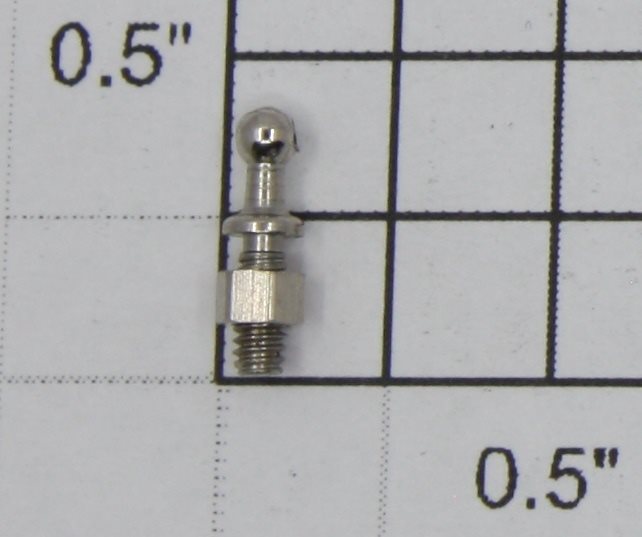 Lionel 227-6 Nickel Threaded Handrail Stanchion with Nut