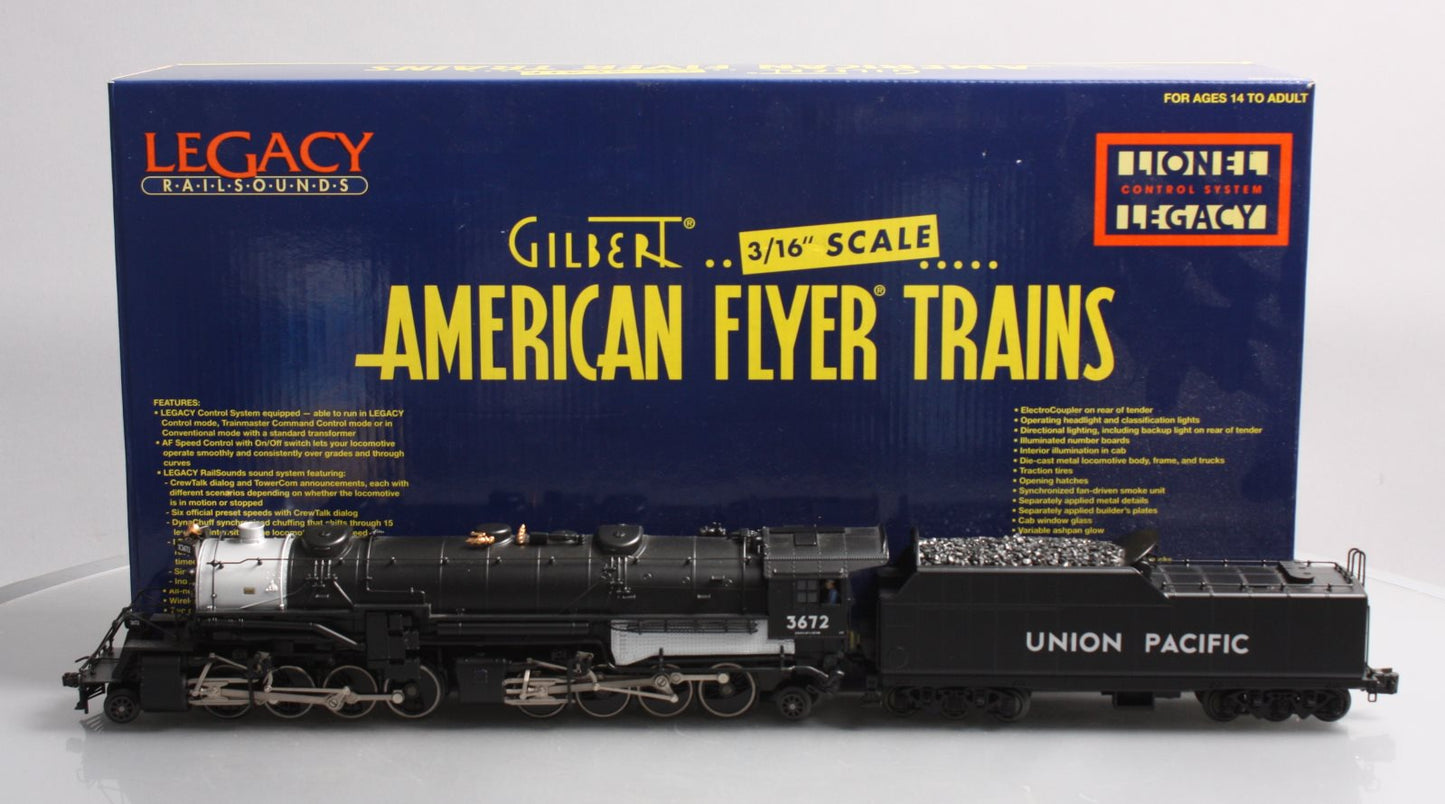 American Flyer 6-48181 S Scale Union Pacific 2-8-8-2 Steam Locomotive & Tender