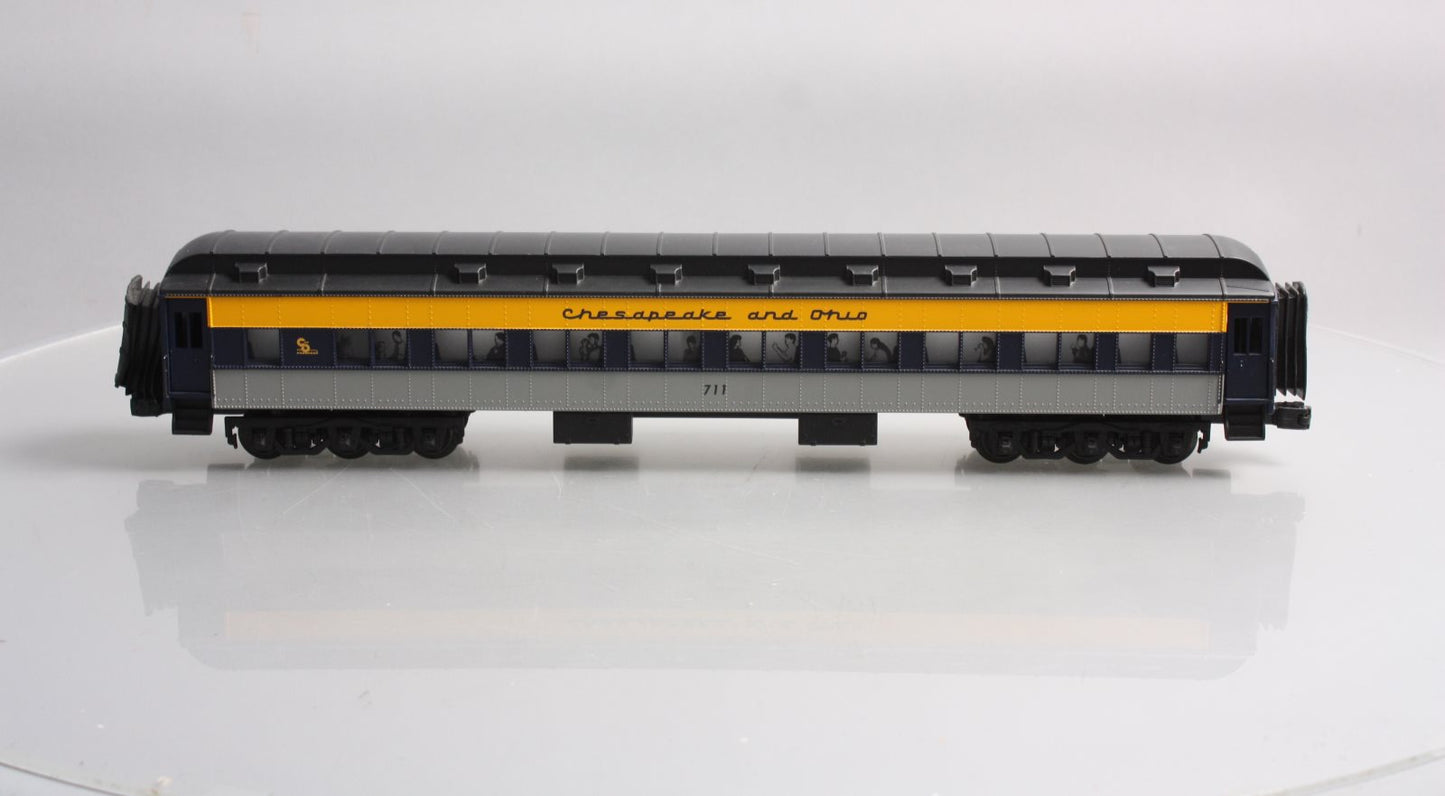 Lionel 6-29011 O Gauge Chesapeake & Ohio Heavyweight Coach Car #711 LN/Box