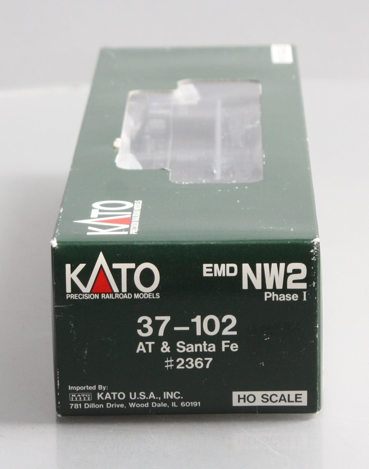 Kato 37-102 HO Scale ATSF EMD NW2 Diesel Locomotive #2367 LN/Box