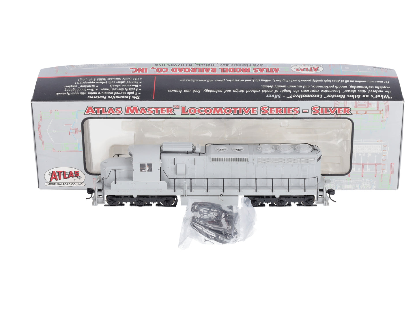 Atlas 7501 HO Scale Undecorated SD-24 Diesel Locomotive