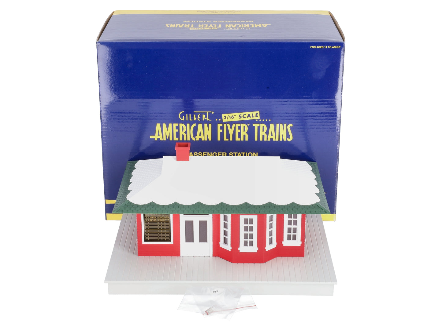American Flyer 6-49979 S Scale Winter Station NIB