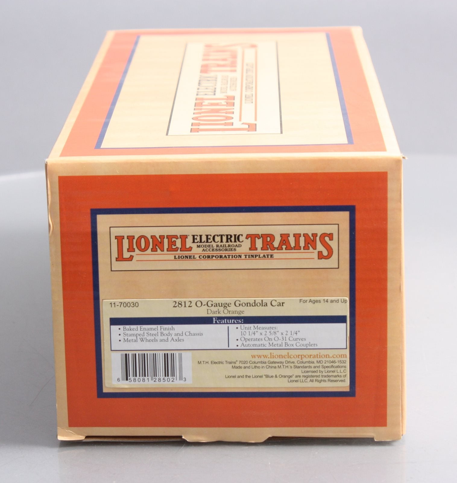 MTH 11-70030 O Gauge No.2812 Dark Orange Gondola Car
