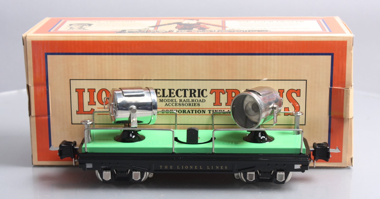 MTH 11-70033 O Gauge No. 2820 Light Green Floodlight Car