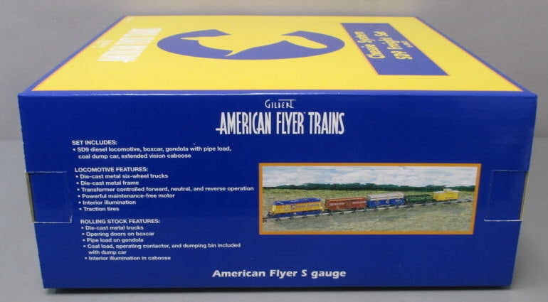 American Flyer 6-49615 S Gauge Chessis System SD9 Diesel Freight Train Set