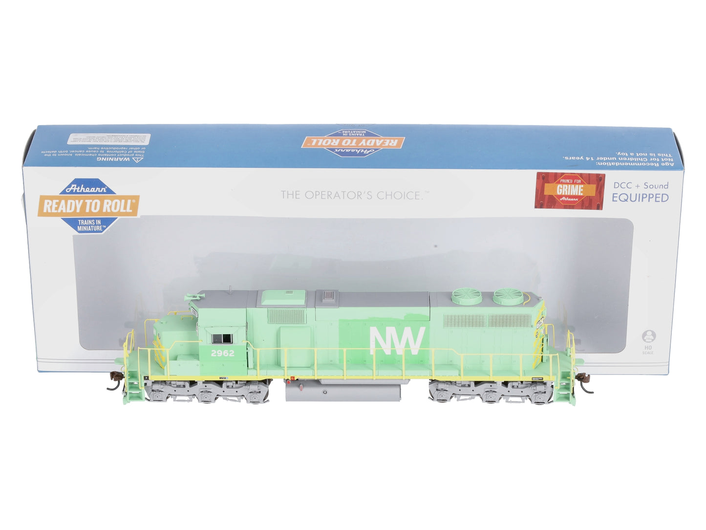 Athearn 64497 HO Norfolk & Western RTR SD39 Diesel Locomotive DCC & Sound #2962