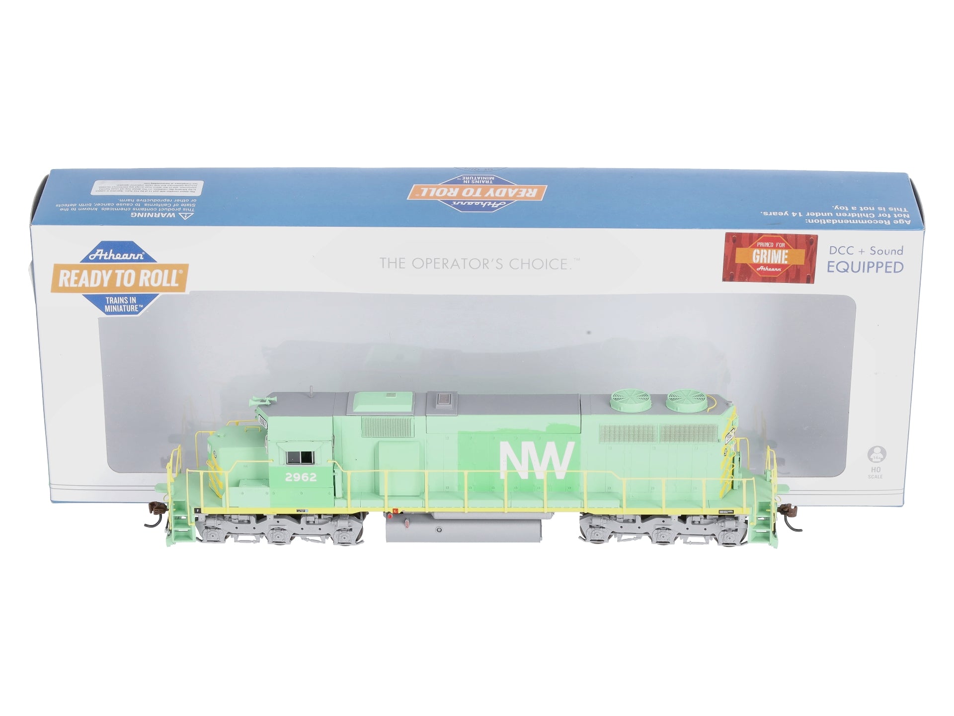 Athearn 64497 HO Norfolk & Western RTR SD39 Diesel Locomotive DCC & Sound #2962