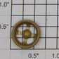 Lionel 216-27 Brass Hopper Side Brake Wheel