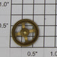 Lionel 216-27 Brass Hopper Side Brake Wheel