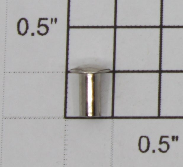 Lionel 500-179 O Gauge 1/8" OD x 1/4" L Nickel Rivet