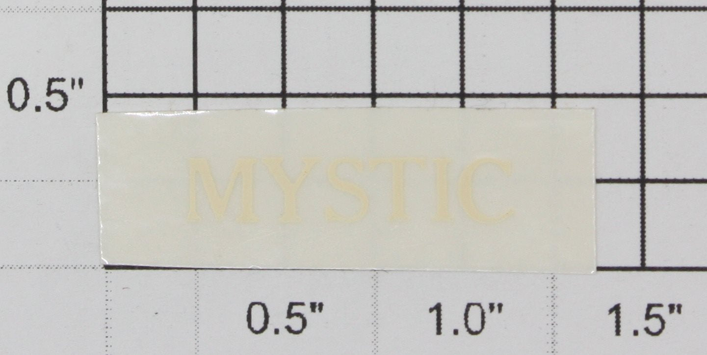 American Flyer 589-1 Cream Lettering "MYSTIC" Sticker Decal for Station
