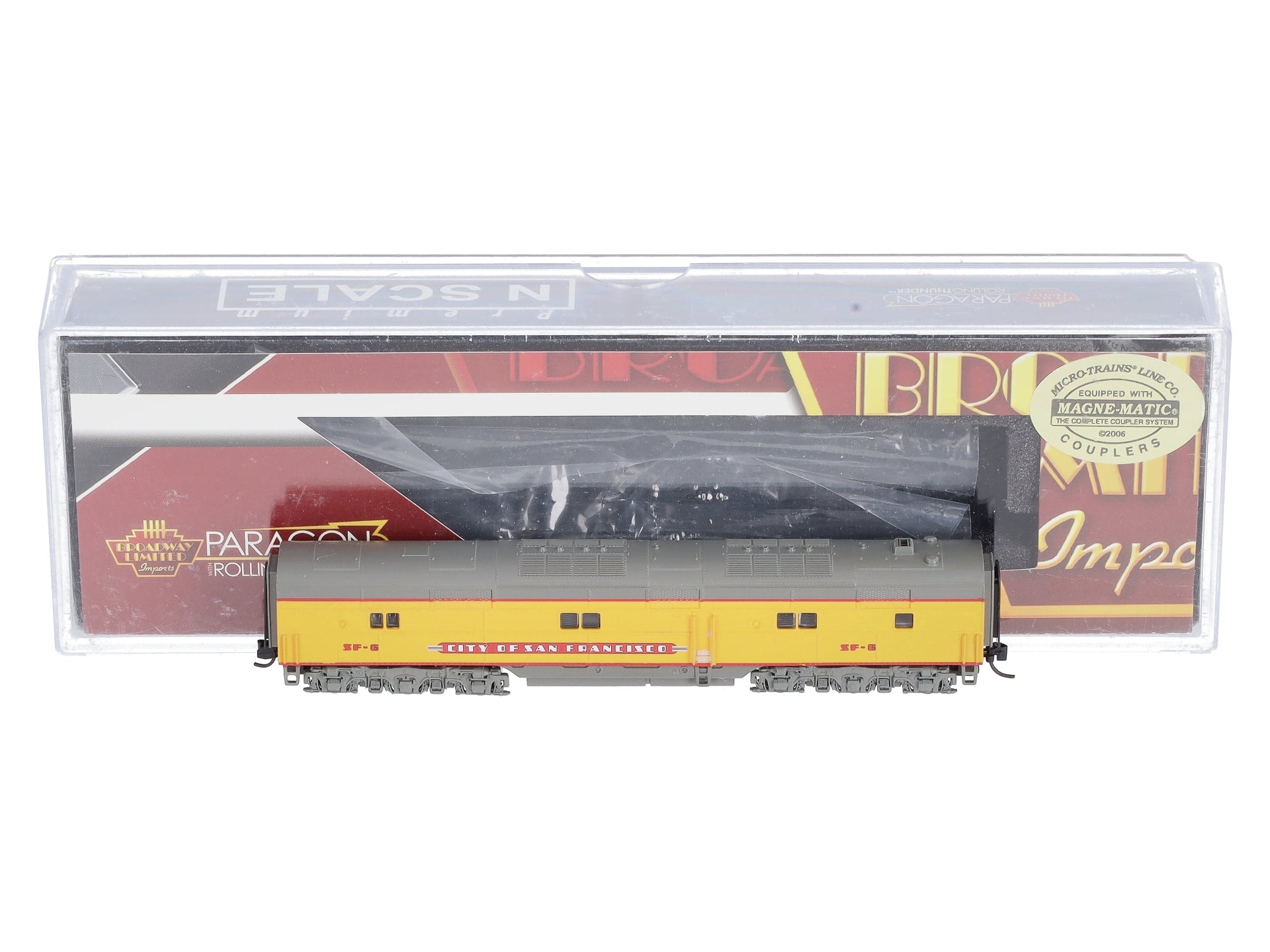 Broadway Limited 3593 N UP EMD E6 B-Unit Diesel Locomotive #SF-6 w/ Sound