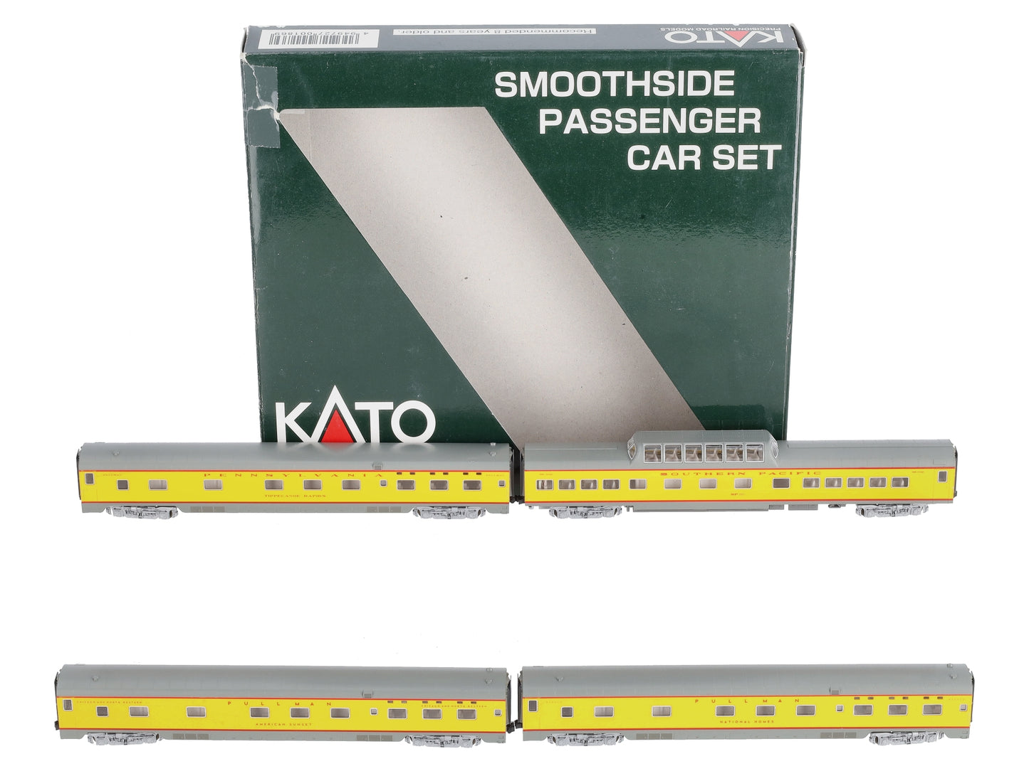 Kato 106-1301 N Union Pacific Smoothside Passenger Car Set (Set of 4) LN/Box