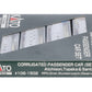 Kato 106-1502 N Scale ATSF Corrugated Passenger Car Set (Set A) LN/Box