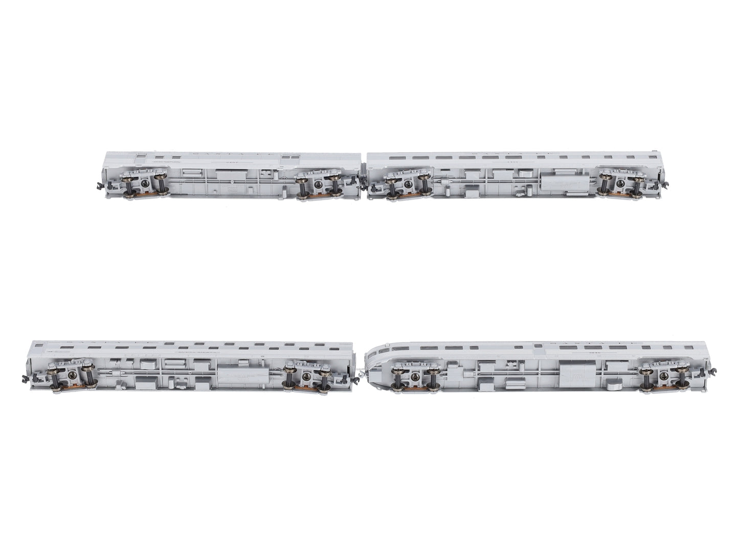 Kato 106-1502 N Scale ATSF Corrugated Passenger Car Set (Set A) LN/Box