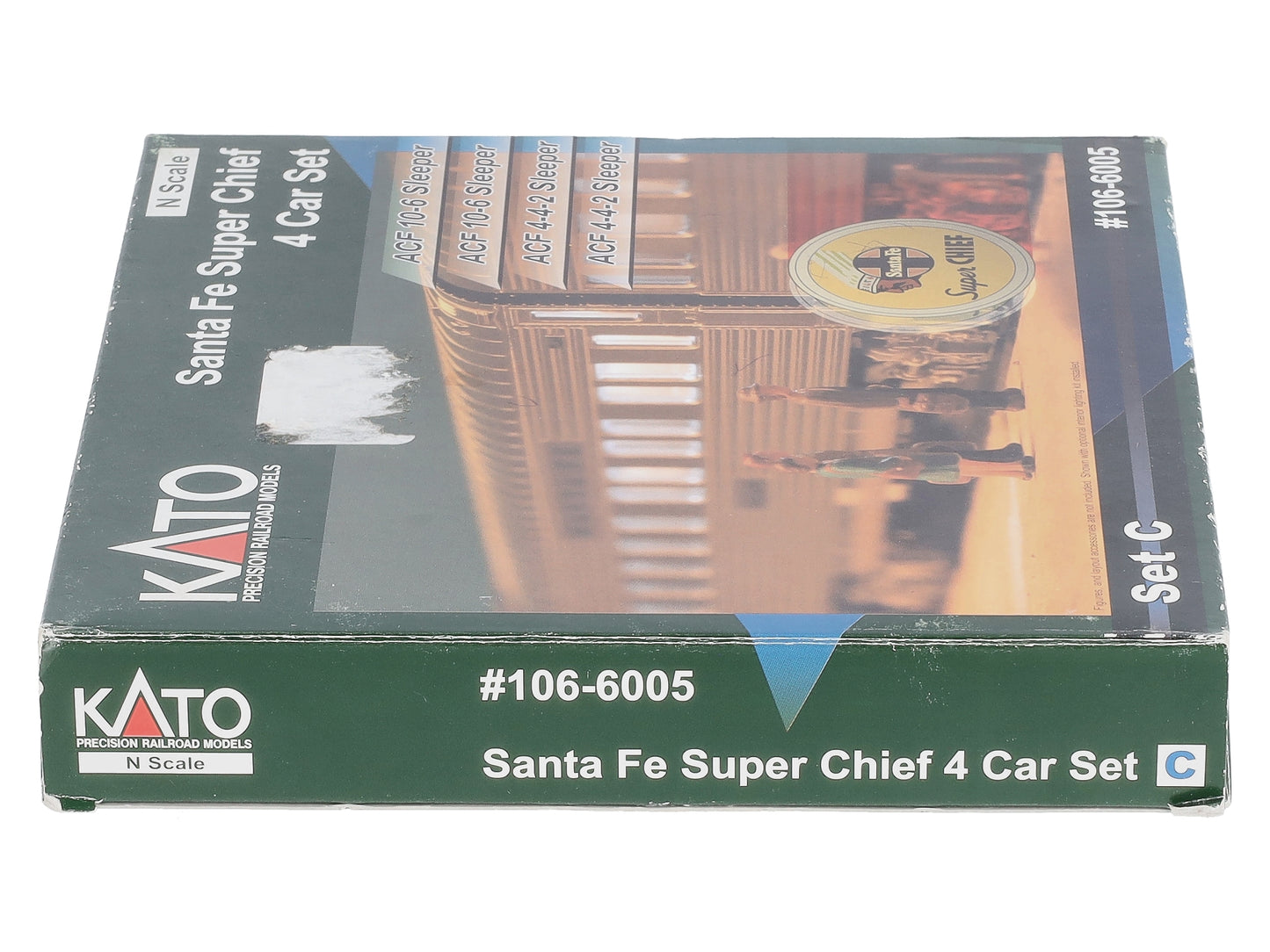 Kato 106-6005 N Scale Santa Fe Super Chief Passenger Cars - Set C (Set of 4) LN/Box