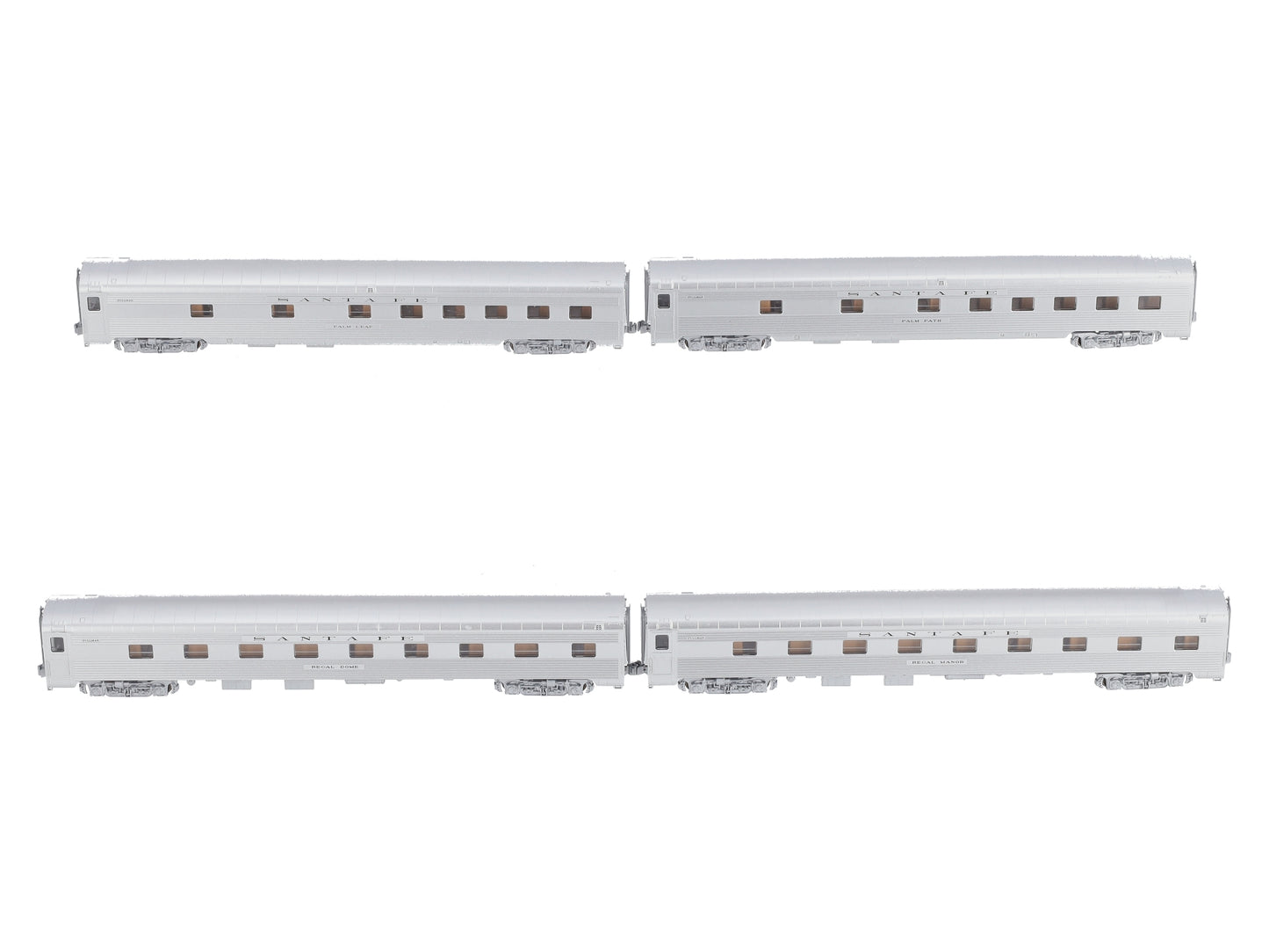 Kato 106-6005 N Scale Santa Fe Super Chief Passenger Cars - Set C (Set of 4) LN/Box