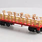 Lionel 6-81984 O Christmas General Flatcar with Reindeer Load #1887