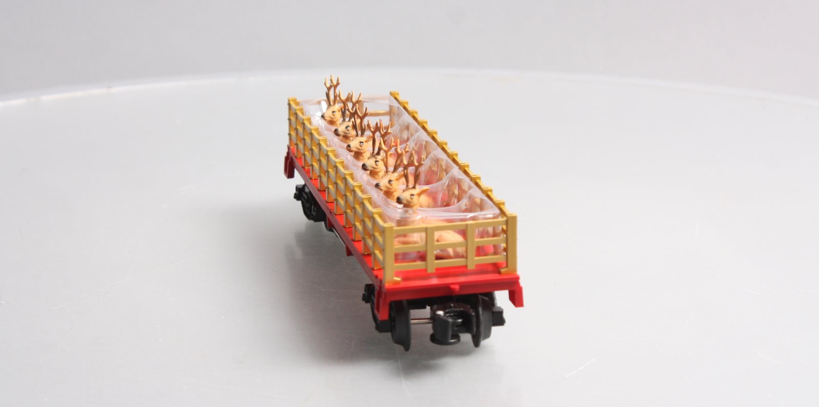 Lionel 6-81984 O Christmas General Flatcar with Reindeer Load #1887