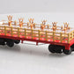 Lionel 6-81984 O Christmas General Flatcar with Reindeer Load #1887
