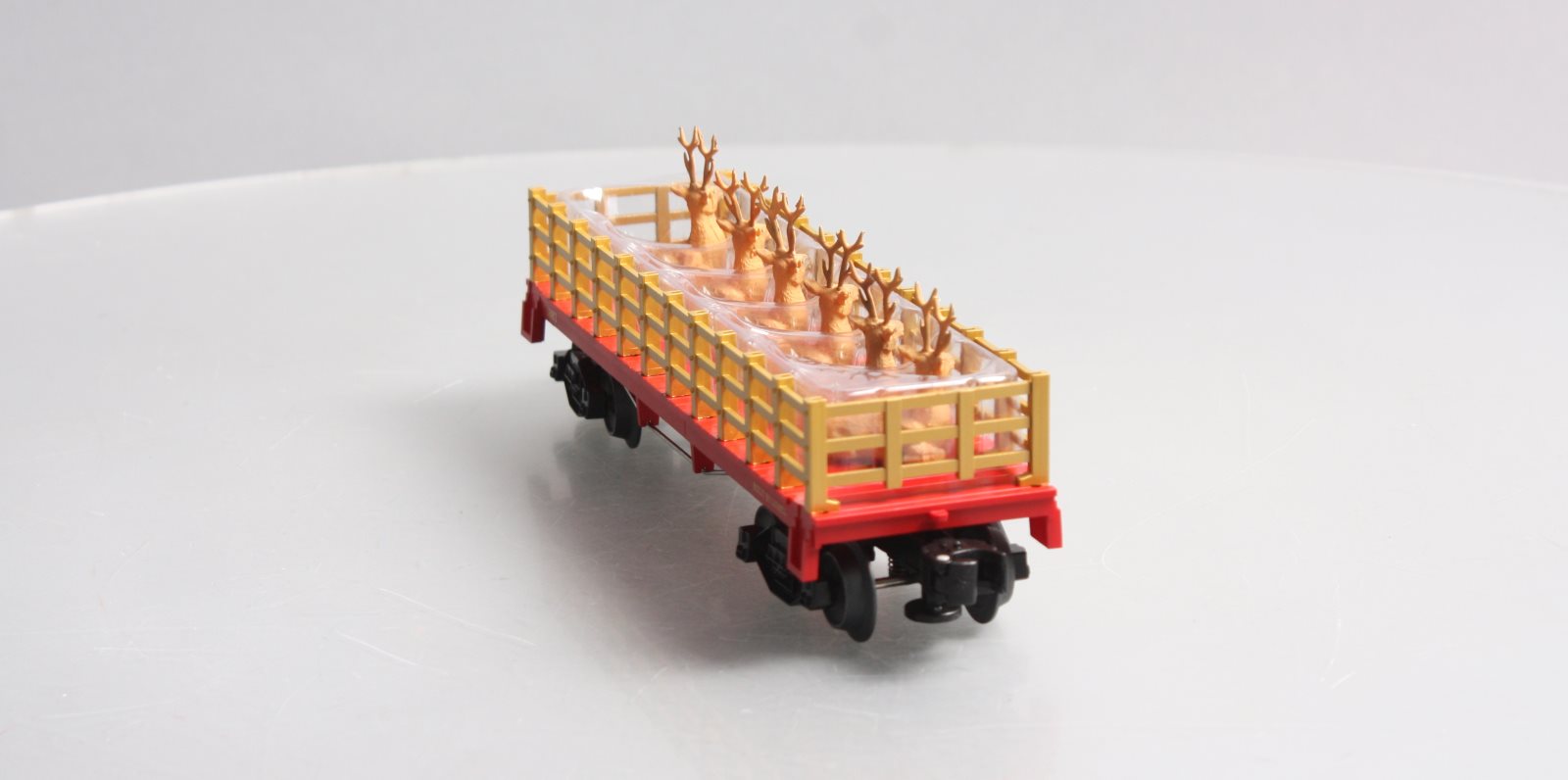 Lionel 6-81984 O Christmas General Flatcar with Reindeer Load #1887
