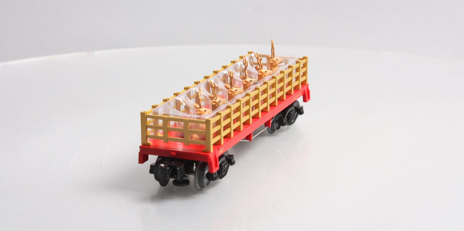Lionel 6-81984 O Christmas General Flatcar with Reindeer Load #1887