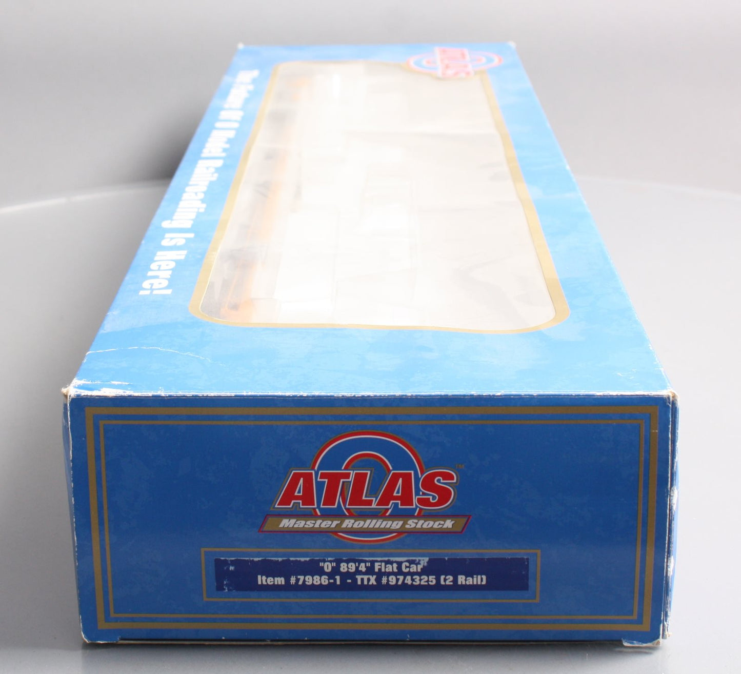 Atlas 7986-1 O Scale TTX 89'4" Flat Car #974325 (2-Rail) NIB