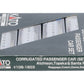 Kato 106-1603 N Scale ATSF Corrugated Passenger Car (Set B) NIB