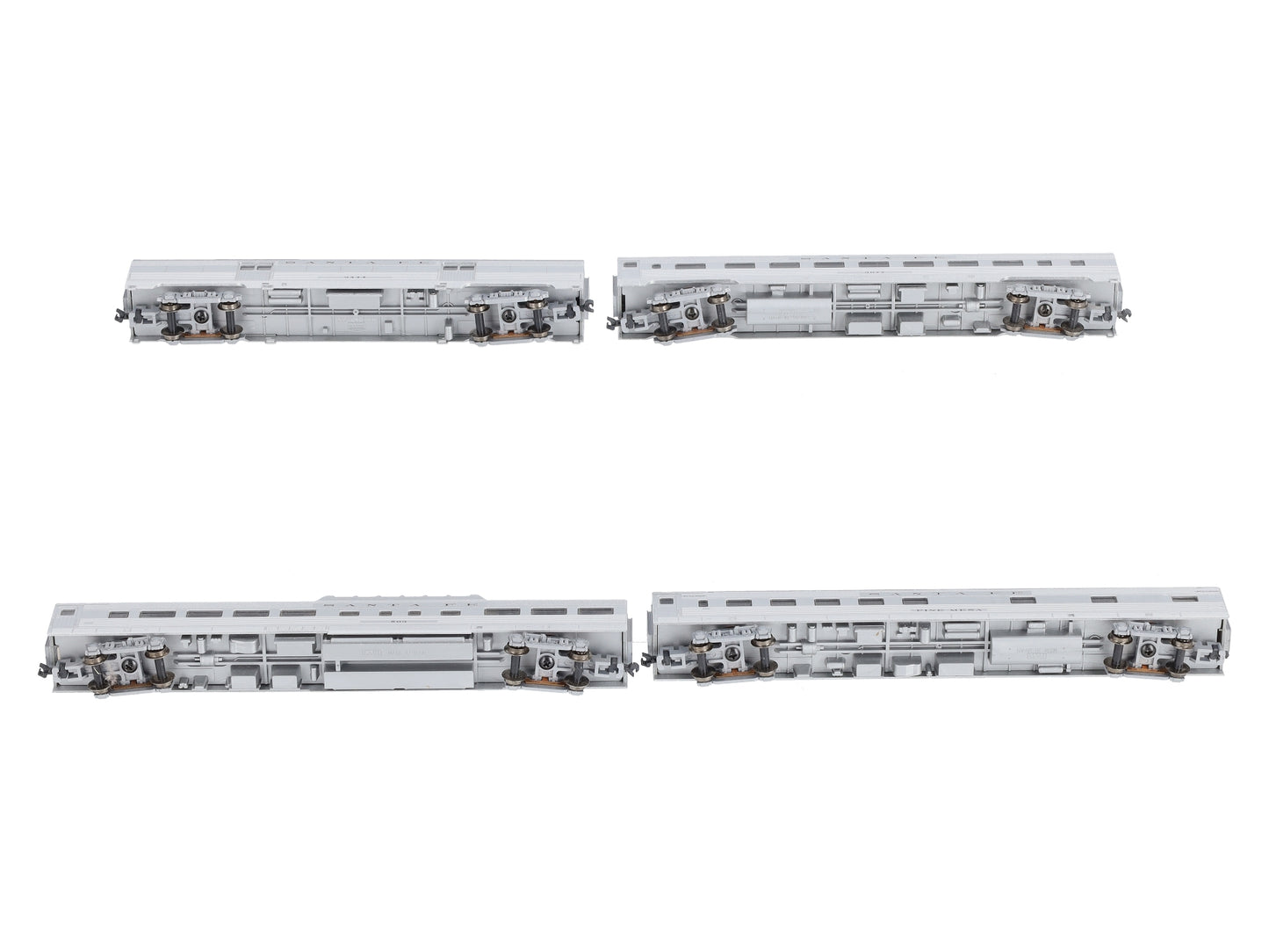 Kato 106-1603 N Scale ATSF Corrugated Passenger Car (Set B) NIB