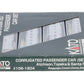 Kato 106-1604 N Scale ATSF Corrugated Passenger Car (Set B) NIB