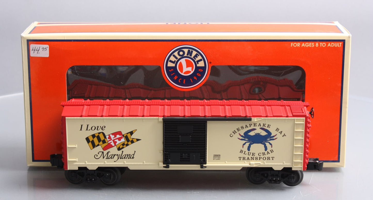 Lionel 6-29909 O I Love Maryland Boxcar LN/Box