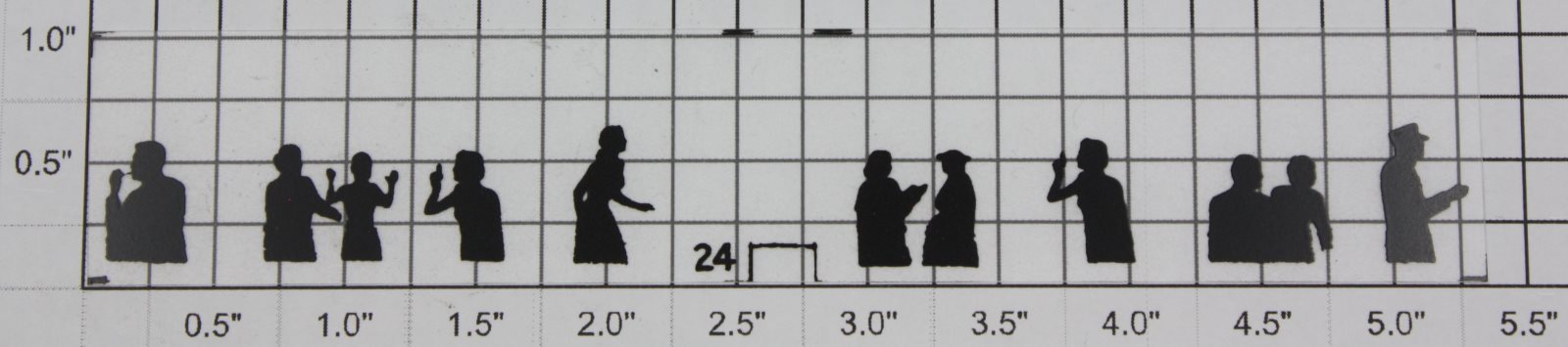 Lionel 2623-24 Right Hand Madison Silhouette Window Strip #24