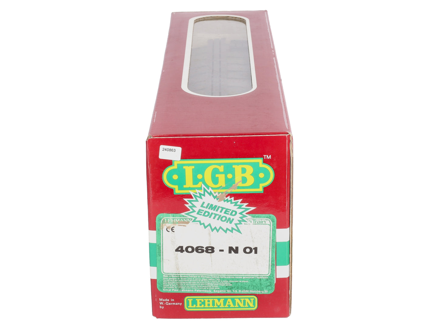 LGB 4068-N01 G Scale Great Northern Stock Car #4068 LN/Box