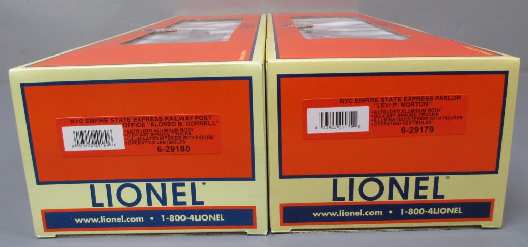 Lionel 6-29178 O Gauge Century Club II Empire State Passenger Set MT/Box