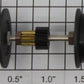 Lionel 1222-84 Geared Wheel Assembly for PRR Motorized Handcar